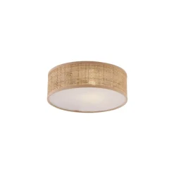 Qazqa plafondlampen trammy crème e27