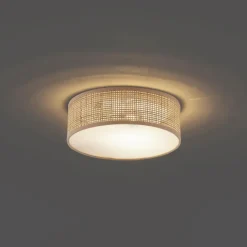 Qazqa plafondlampen trammy crème e27