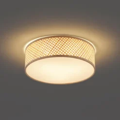 Qazqa plafondlampen tremmo crème e27