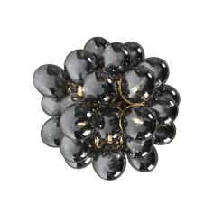 Qazqa plafondlampen uvas zwart g9