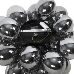 Qazqa plafondlampen uvas zwart g9