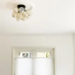 Qazqa plafondlampen uvas goudkleurig g9