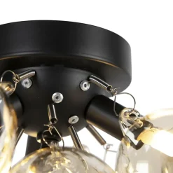 Qazqa plafondlampen uvas goudkleurig g9