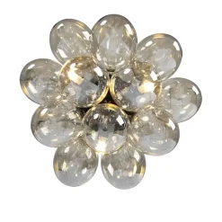 Qazqa plafondlampen uvas goudkleurig g9