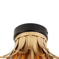 Qazqa plafondlampen wesley goudkleurig e27