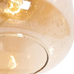 Qazqa plafondlampen zuzanna oranje e27