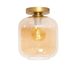 Qazqa plafondlampen zuzanna oranje e27