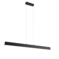 Qazqa professional hanglampen keane zwart geïntegreerde led