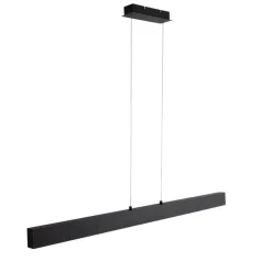 Qazqa professional hanglampen keane zwart geïntegreerde led