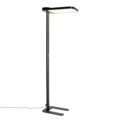 Qazqa professional vloerlampen guzo zwart geïntegreerde led