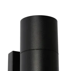 Qazqa professional wandlampen buiten duo zwart gu10