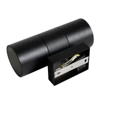 Qazqa professional wandlampen buiten duo zwart gu10