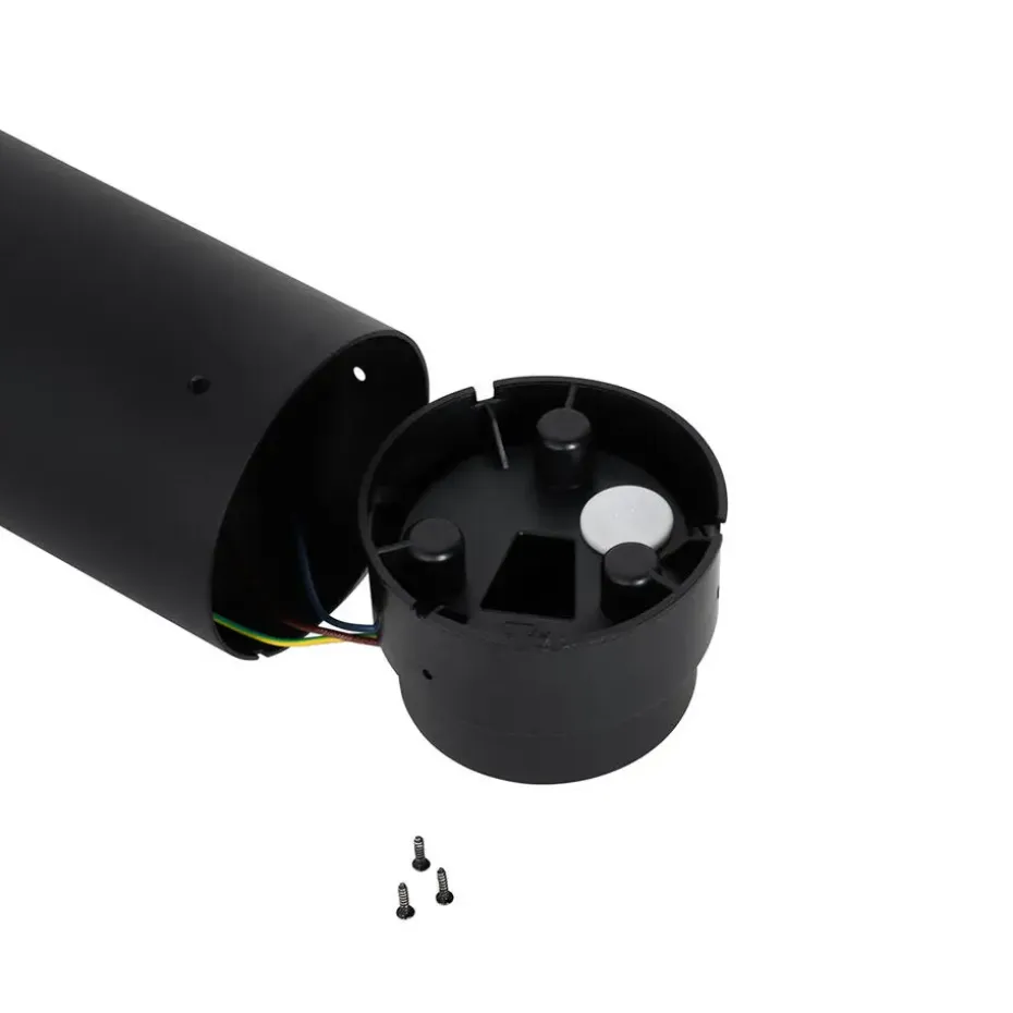 Qazqa staande buitenlampen huma zwart e27