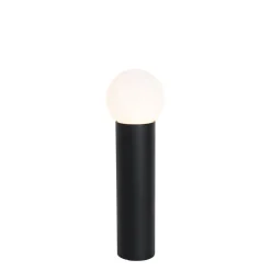 Qazqa staande buitenlampen huma zwart e27