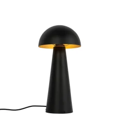 Qazqa staande buitenlampen mushroom zwart e27