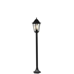 Qazqa staande buitenlampen new orleans zwart e27