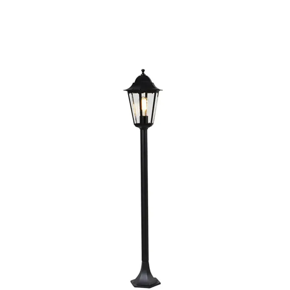 Qazqa staande buitenlampen new orleans zwart e27