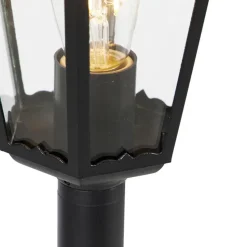 Qazqa staande buitenlampen new orleans zwart e27