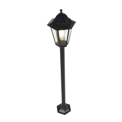 Qazqa staande buitenlampen new orleans zwart e27
