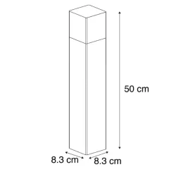 Qazqa staande buitenlampen denmark wit e27