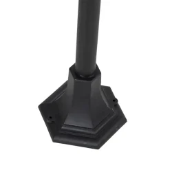 Qazqa staande buitenlampen capital zwart e27