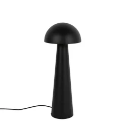 Qazqa staande buitenlampen mushroom zwart e27