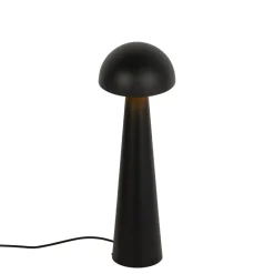 Qazqa staande buitenlampen mushroom zwart e27