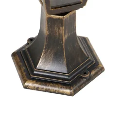 Qazqa staande buitenlampen capital goudkleurig e27