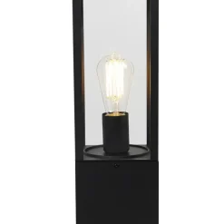 Qazqa staande buitenlampen charlois zwart e27