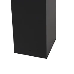 Qazqa staande buitenlampen charlois zwart e27