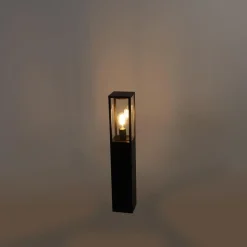 Qazqa staande buitenlampen charlois zwart e27