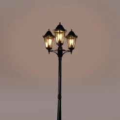 Qazqa staande buitenlampen new orleans groen e27