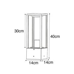 Qazqa staande buitenlampen charlois bronskleurig e27