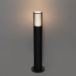 Qazqa staande buitenlampen boris zwart gu10