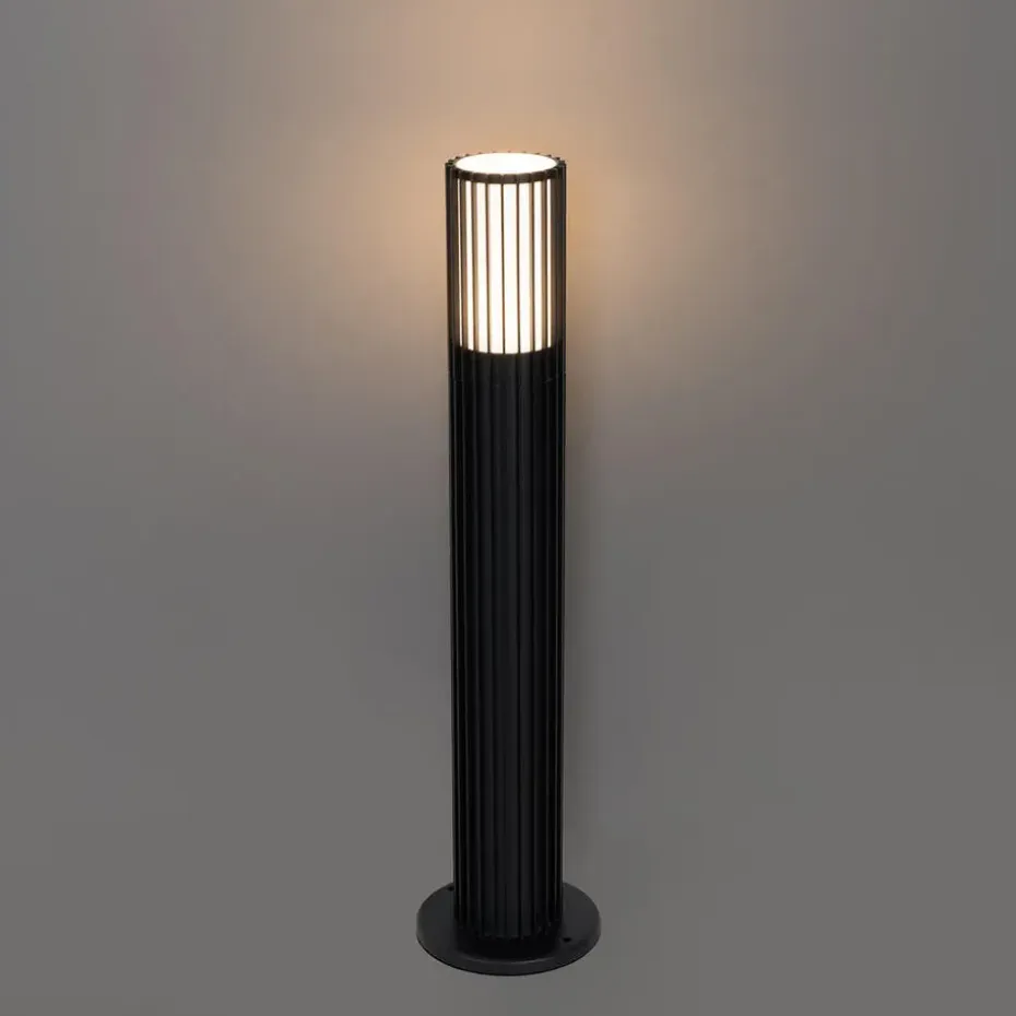 Qazqa staande buitenlampen boris zwart gu10