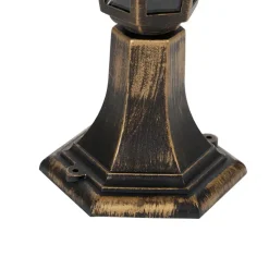 Qazqa staande buitenlampen new haven goudkleurig e27