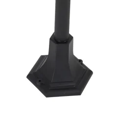 Qazqa staande buitenlampen new haven zwart e27