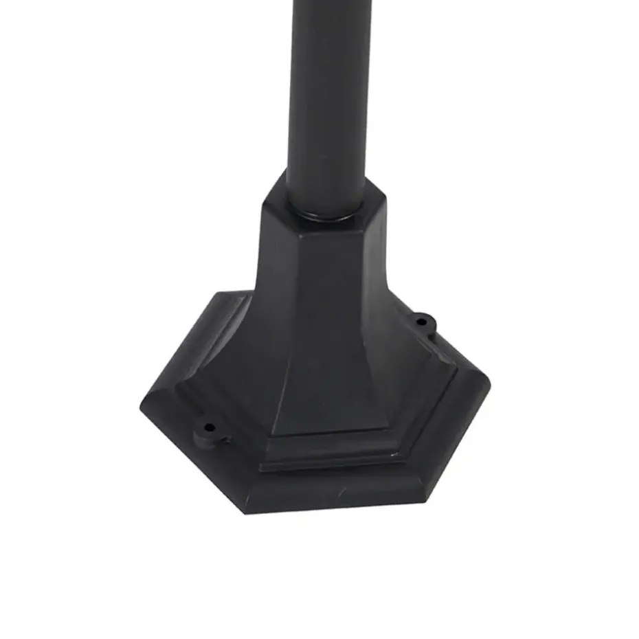 Qazqa staande buitenlampen new haven zwart e27