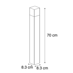 Qazqa staande buitenlampen denmark wit e27