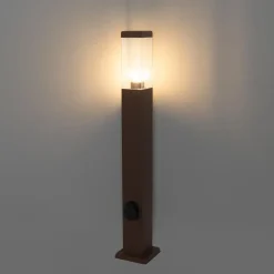 Qazqa staande buitenlampen malios bronskleurig e27