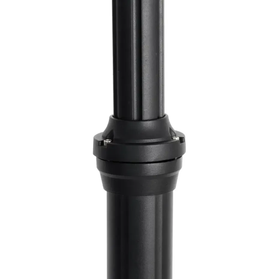 Qazqa staande buitenlampen berta zwart e27