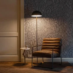 Qazqa staande buitenlampen keira bruin geïntegreerde led