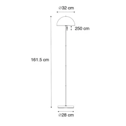 Qazqa staande buitenlampen keira bruin geïntegreerde led