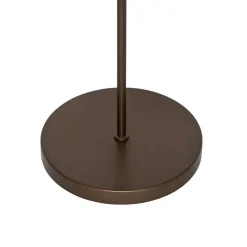 Qazqa staande buitenlampen keira bruin geïntegreerde led