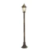 Qazqa staande buitenlampen new haven goudkleurig e27