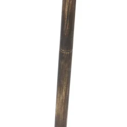 Qazqa staande buitenlampen new haven goudkleurig e27