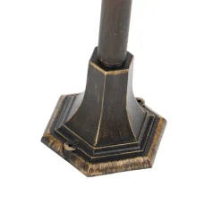 Qazqa staande buitenlampen new haven goudkleurig e27