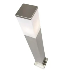 Qazqa staande buitenlampen malios zilverkleurig e27