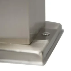 Qazqa staande buitenlampen malios zilverkleurig e27