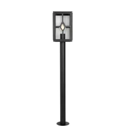 Qazqa staande buitenlampen dover zwart e27